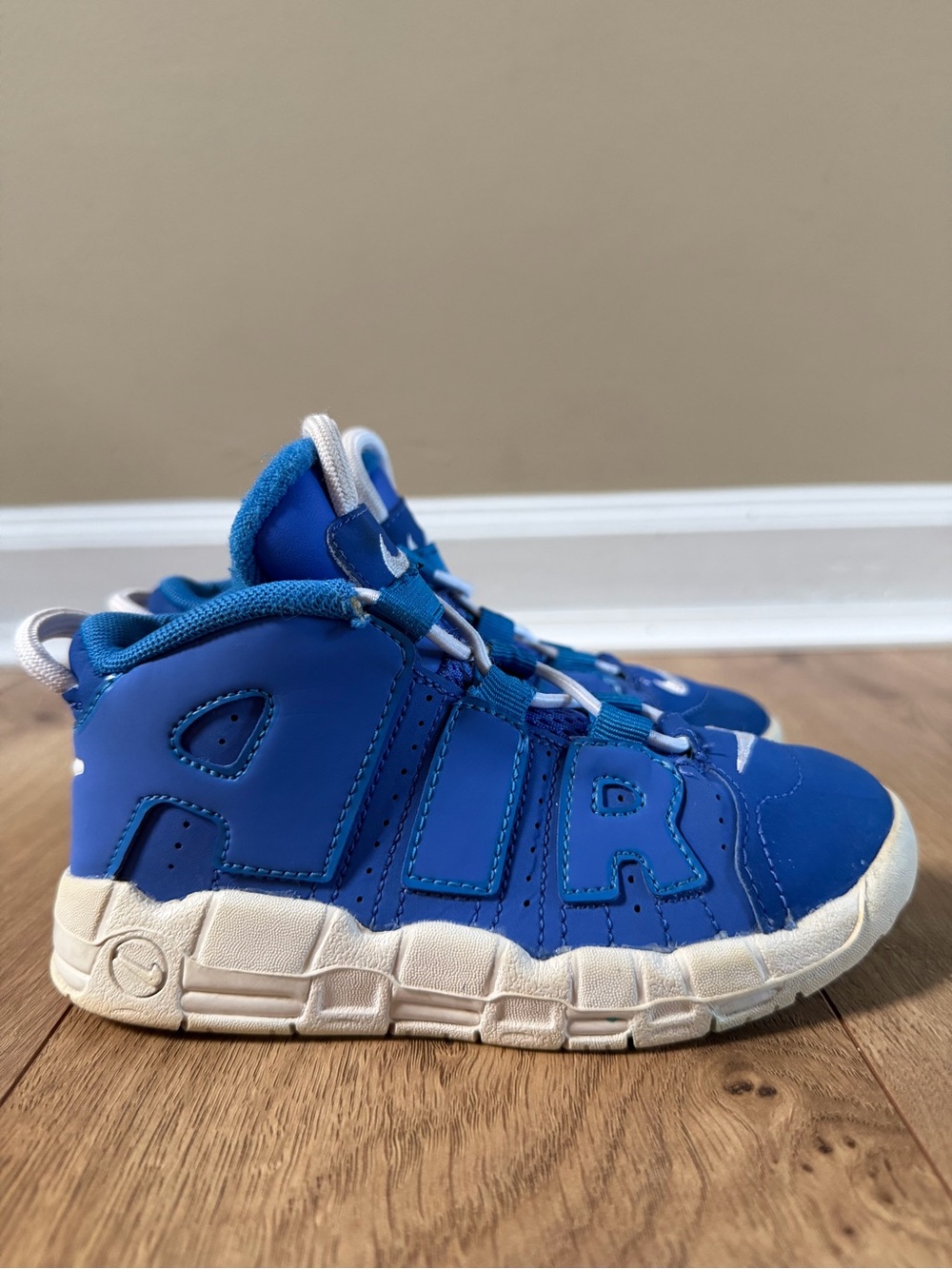 Kids Nike Air More Uptempo TD 'Medium Blue’ Shoes Size 10c Toddler